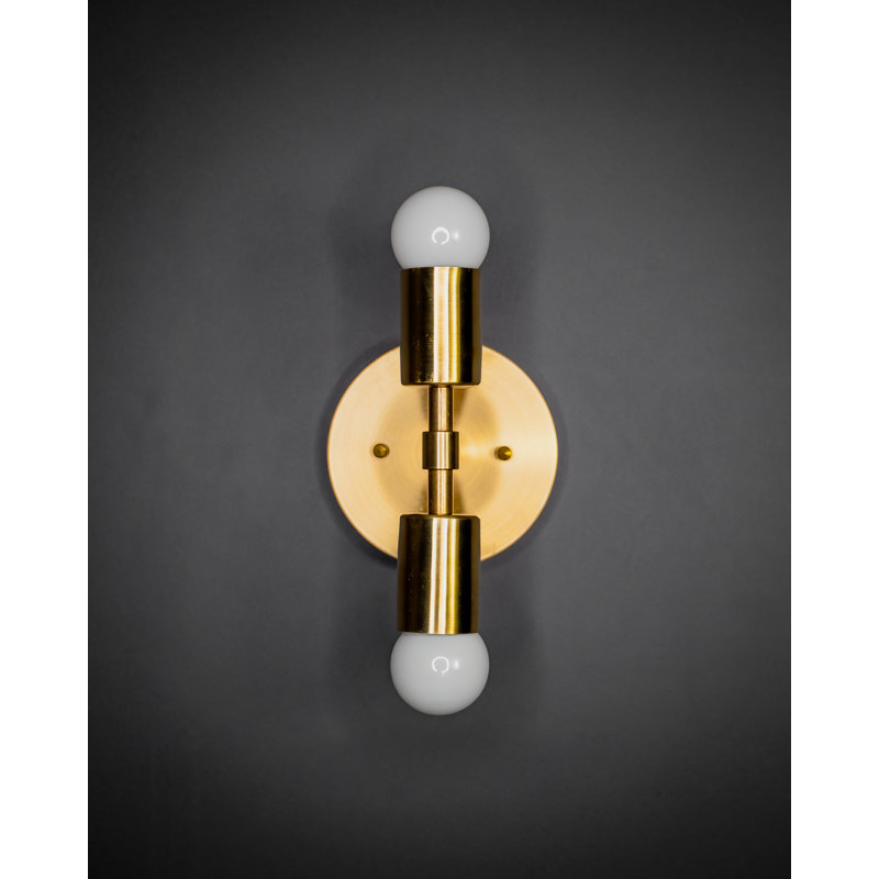 Canaday Armed Sconce, Raw Brass