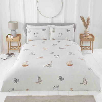 Ademide Polyester No Pattern Duvet Cover with Pillowcases