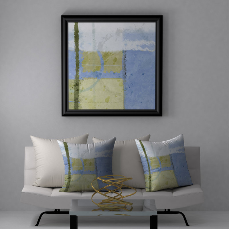 Fab Abstract Reversible Throw Pillow, 24" x 24"