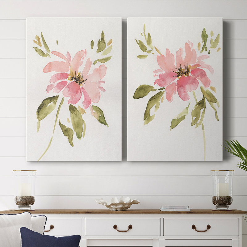 Une toile rose tendue I-Premium Gallery - prête à être accrochée, H 18 po x l 12 po