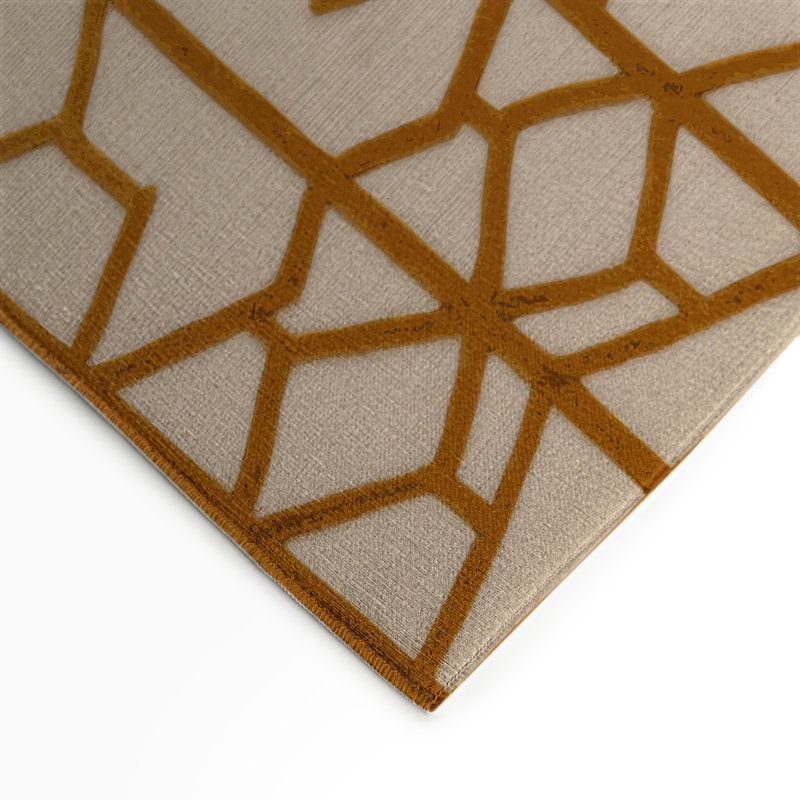 Tapis intérieur et extérieur beige Trellis, Rectangle 5 pi x 7 pi