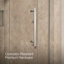 Pleat Frameless Sliding Shower Door, 79-1/16 In. H X 44-5/8 - 47-5/8 In. W, With 5/16 In. Thick Crystal Clear Glass-842363708