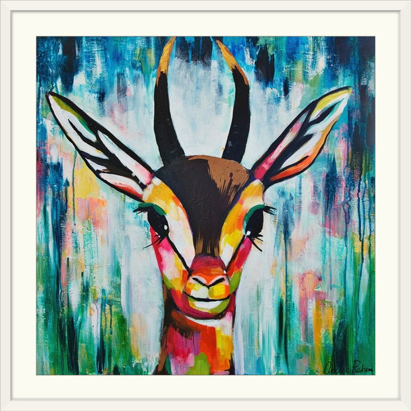 «Giselle» par Aaden Orignal, reproduction d'art, H 38 po x l 38 po x P 1 po, Cadre blanc