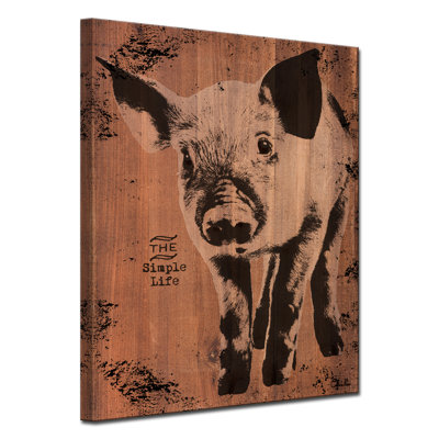 « porc », reproduction d’impression sur toile tendue