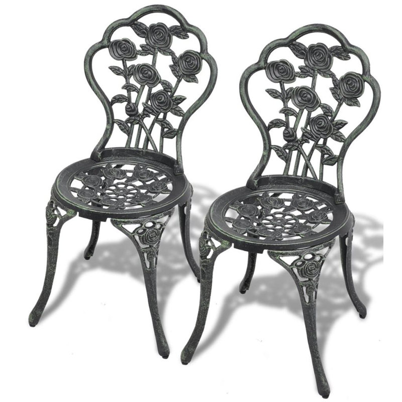 Chaises de bistro vidaXL, Vert