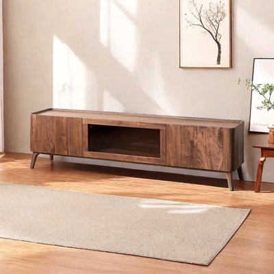 Simple design sense solid wood TV cabinet