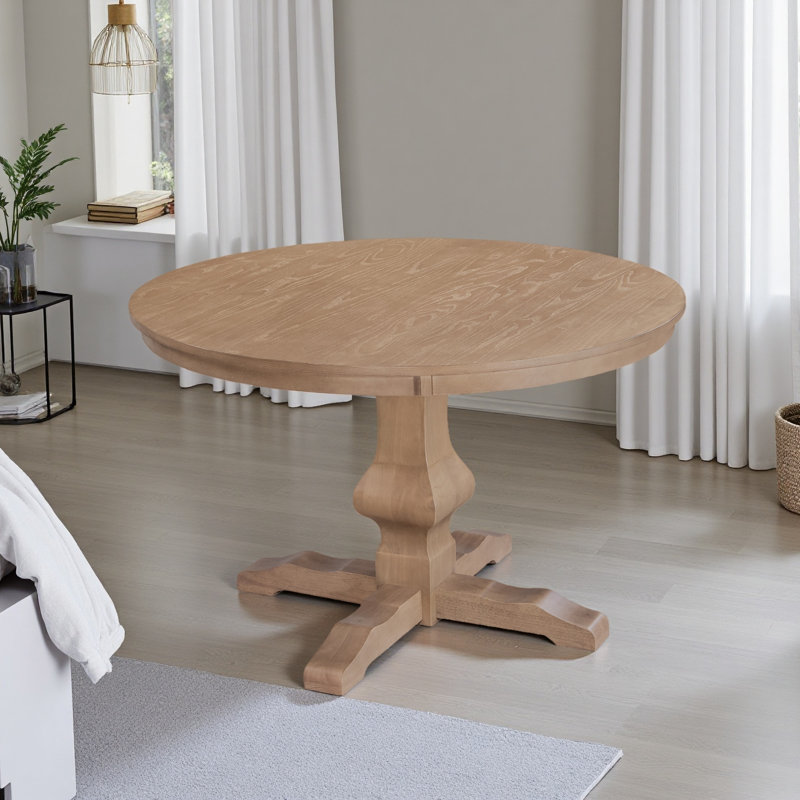 Table à manger ronde, Clair naturel