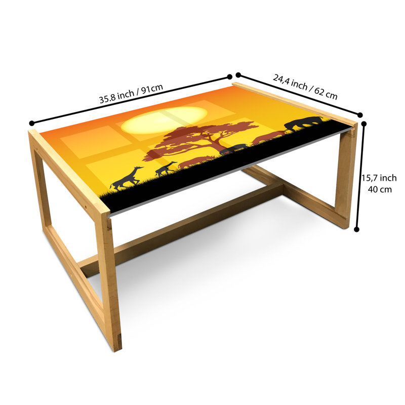 Jalaiyah Sled Coffee Table, 90cm H x 62cm W x 40cm D