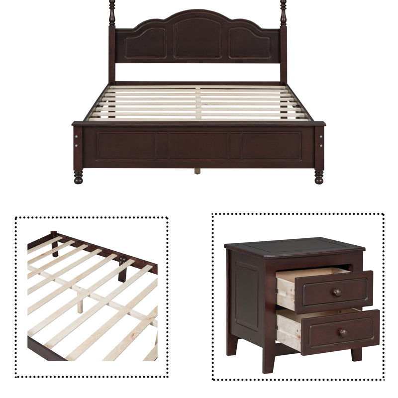Ensemble de chambre à coucher Dajona, Complète, Blanc