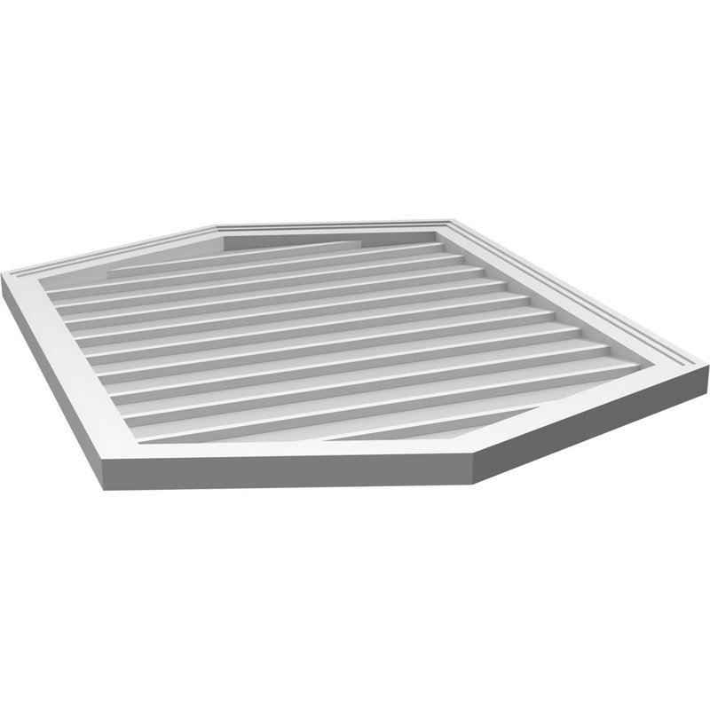 Ventilé vertical à pignon vertical 4/12 po, H 38 po x l 30 po x P 1,5 po