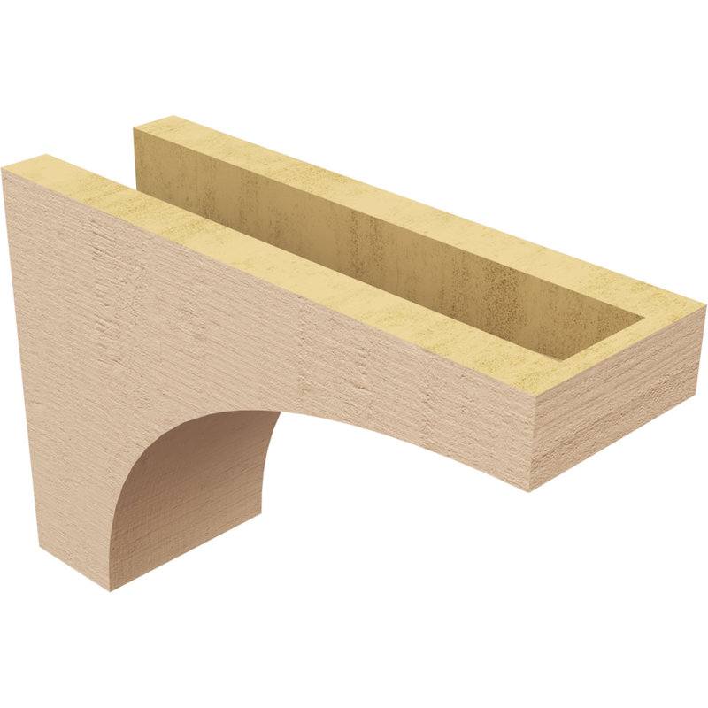 Bois de cèdre brut StockportThane Corbel, apprêté brun clair Stockport, H 8 po x l 4 po x P 12 po