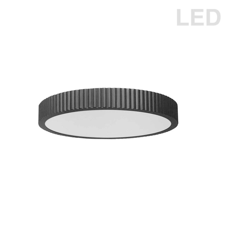 Nabisco Light Simple Circle Led Flush Mount, Matte Black