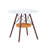 Circular Dining Table with Vacuum Formed Top and Suspended Woven Storage Basket-529059752