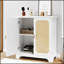 Buffet en rotin décoré avec buffet, armoire de cuisine, idéal pour les couloirs et les salons