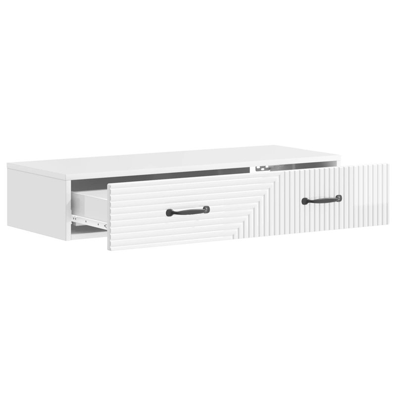 End Table, High Gloss White