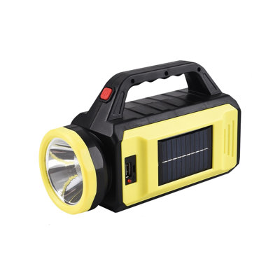 Camping Lantern Solar Rechargeable Handheld Spotlight Flashlight, Super Bright Flashlight For Emergencies, Searchlight Spotlight, Flashlight
