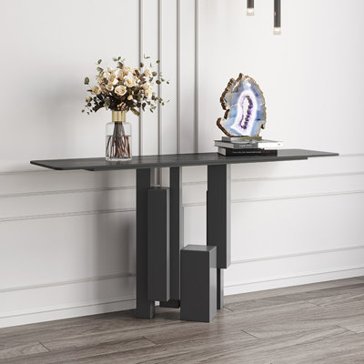 Italian light luxury rectangular console table