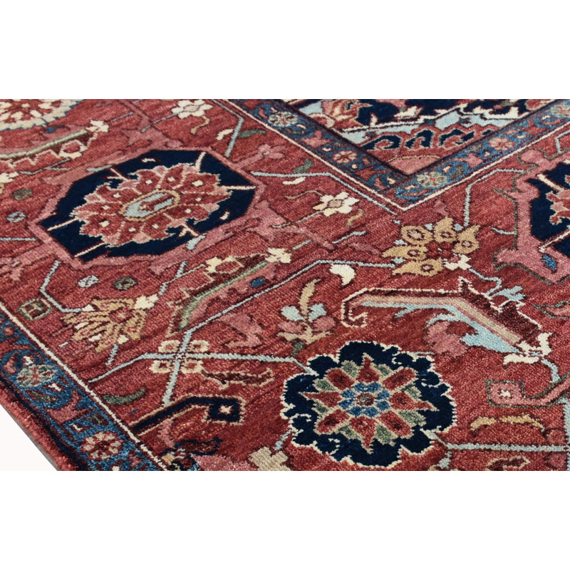 Wool Area Rug in Red