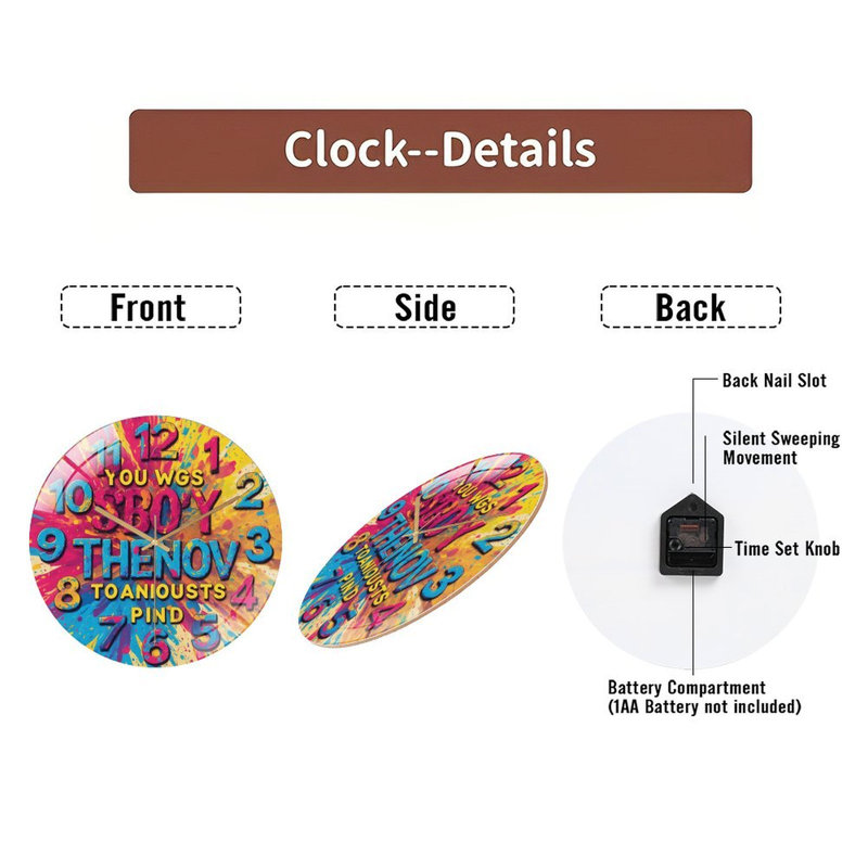 Horloge murale 12 po