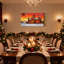 «Christmas Christmas Castle Snow Sunset Wreath Lights Trees», ensemble de 3 impressions d'art sur toile-578071276