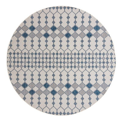 Tapis extérieur ivoire Traliccio