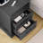 Kadric 17.7'' W Farmhouse Nightstand With Built-in Outlets, 2 Drawers and Open Shelf-383533296