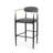 Tina Fabric Upholstered Bar Chair Dark Grey (Set of 2)-1624050183-1677348529