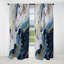 Rideaux occultant en marbre bleu et blanc Enigmatic Stones II - 1 panneaux-107541249