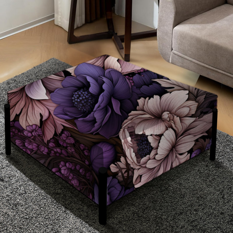Gothic Botanicals Moody Patterns I - Grand repose-pieds carré floral