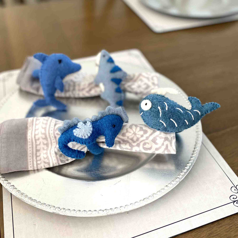 Natural Wool, Azo-free Dyes Napkin Ring