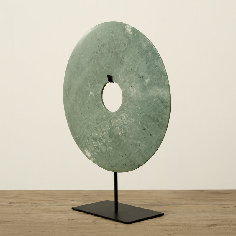 Abstract Figurines & Sculptures, 16" H x 2" W x 12" D, Green