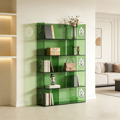Green Acrylic Decorative Shelving Unit