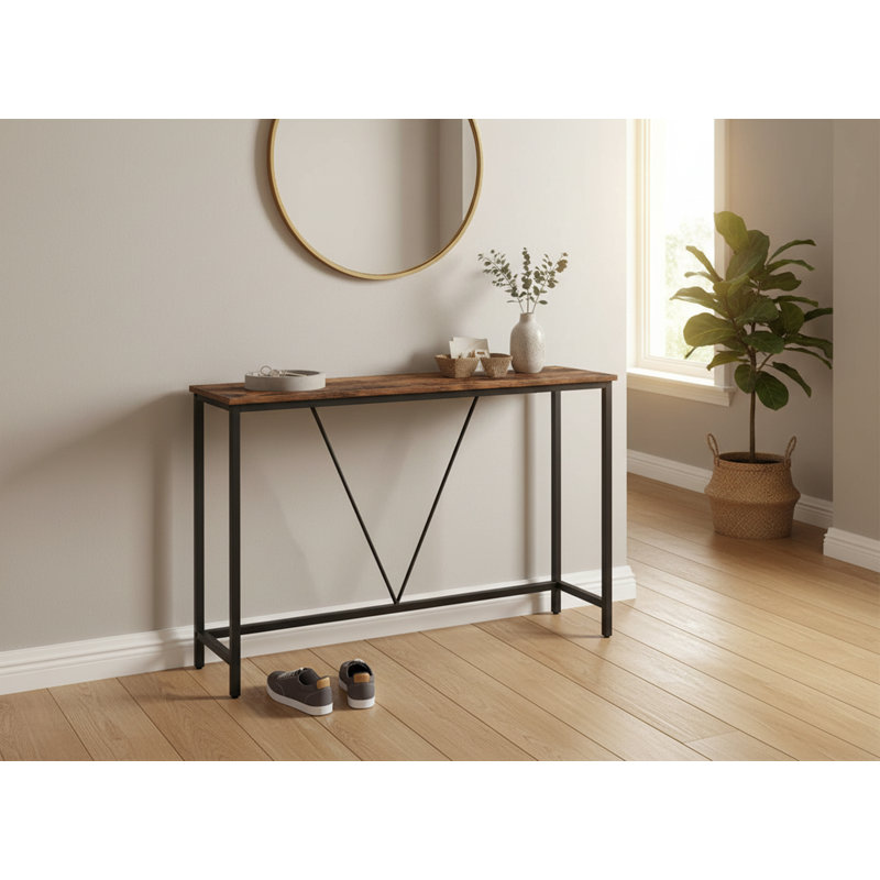 120cm Console Table, Rustic Brown