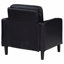 Fauteuil d'appoint noir avec accoudoirs rembourrés-504525893