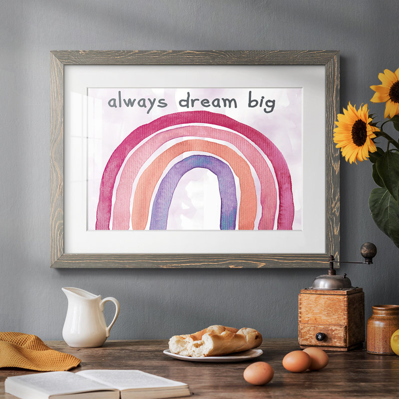 Always Dream Big, Gris, H 28 po x l 42 po x P 1,5 po