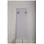 Miroir mural 56 po x 15 po rectangulaire avec coins arrondis, cadre en aluminium argenté