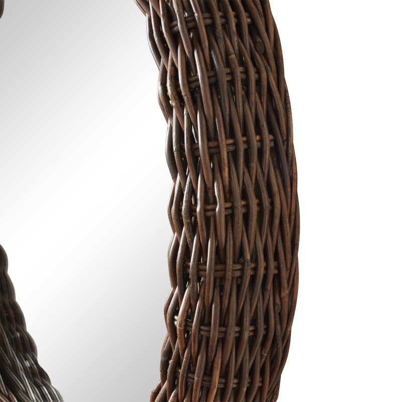 Kingston Round Rattan Mirror