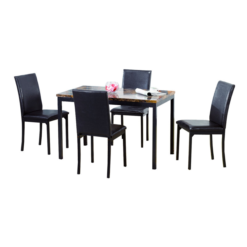 Della Metal Base Dining Table