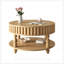 Table basse à cannelures avec rangement Mid-Century-129149264