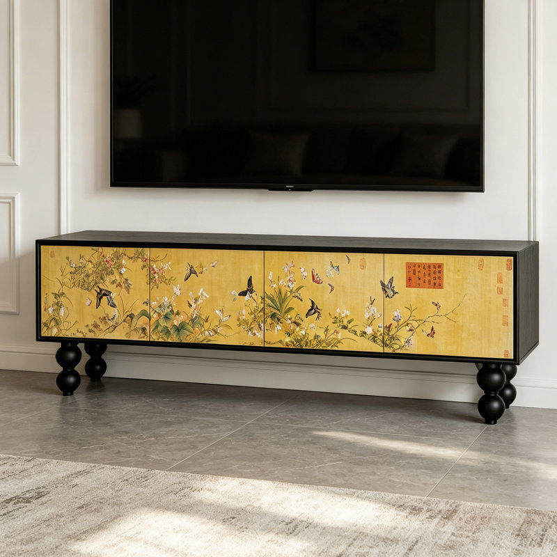 Meuble télé avec rangement Luxury, 23.62"H x 86.61"L x 15.74"W