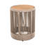 Table d'appoint en bois avec corde pour patio et cour - élégance rustique, support de 175 lb, mobilier d'extérieur à assemblage rapide, hauteur de 18,42 po, idéal-1064992899-1064992900