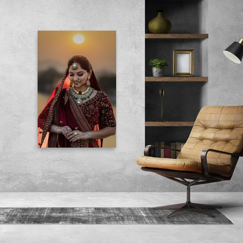 Indian Bride Sunset, H 48 po x l 32 po