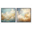 Ensemble de 2 nuages carrés beige et minimalisme minimalistes-1079747968-1079747969