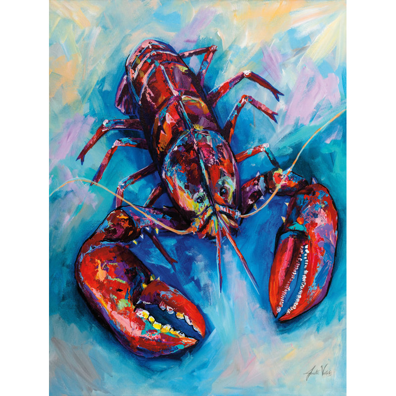Chanceux - peinture sur toile tendue, H 16 po x l 12 po