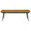 Banc à coussin capitonné chameau et noir-1456826180