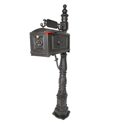 Estate Aluminum Post Mounted Mailbox