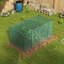 Cage de protection pour plantes 2,4 m x 1,2 m avec porte, verte