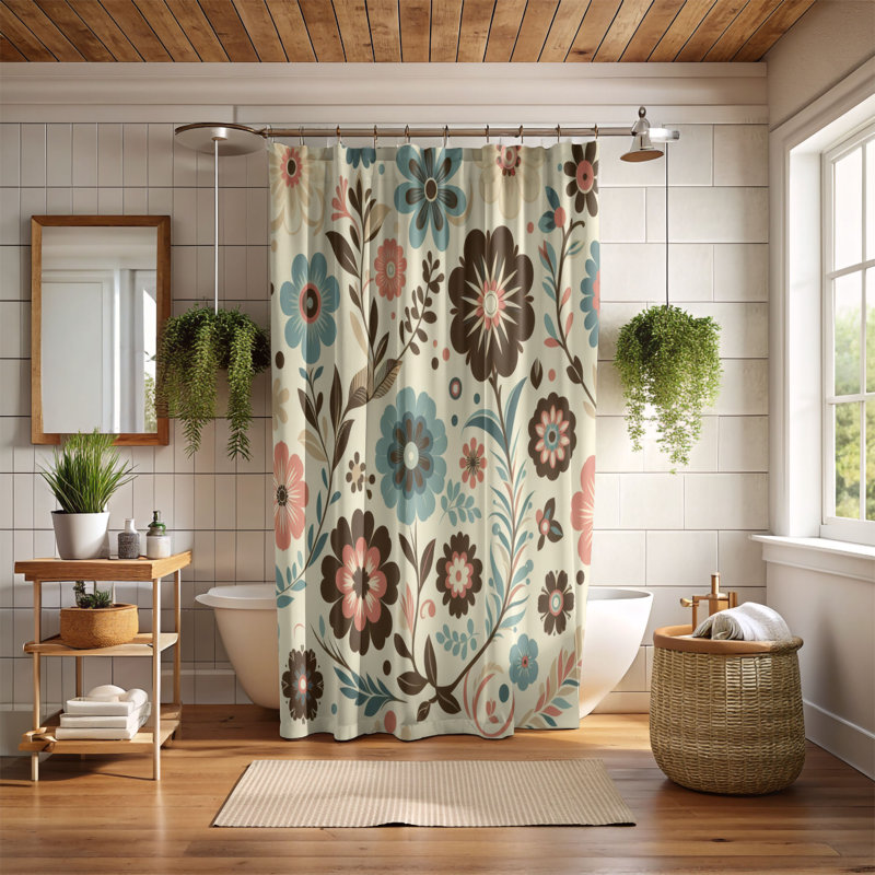 Rideau de douche Boho, H 74 po x l 40 po