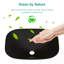 Lavabo de salle de bain vasque en verre trempé pour salle de bain avec robinet et bonde escamotable, noir mat (n'inclut que le lavabo de salle de bain)