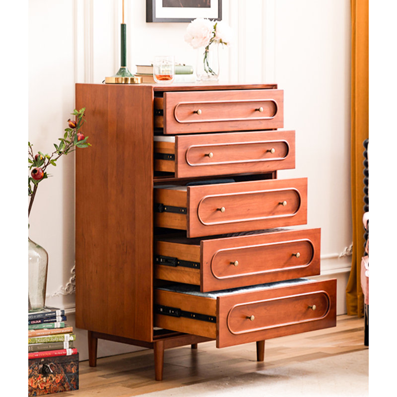 Commode d'appoint style français en bois de cerisier